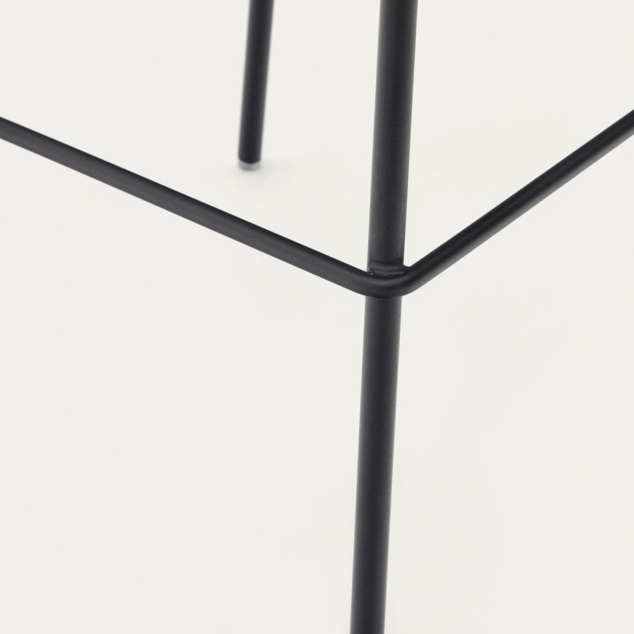 Scaun bar negru din textil Zunilda Kave Home