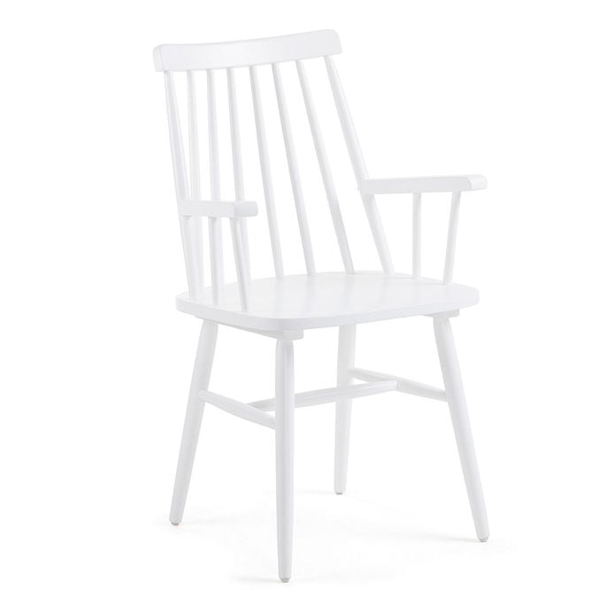 Scaun dining alb din lemn Tressia Kave Home