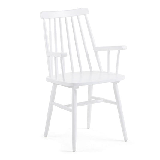 Scaun dining alb din lemn Tressia Kave Home