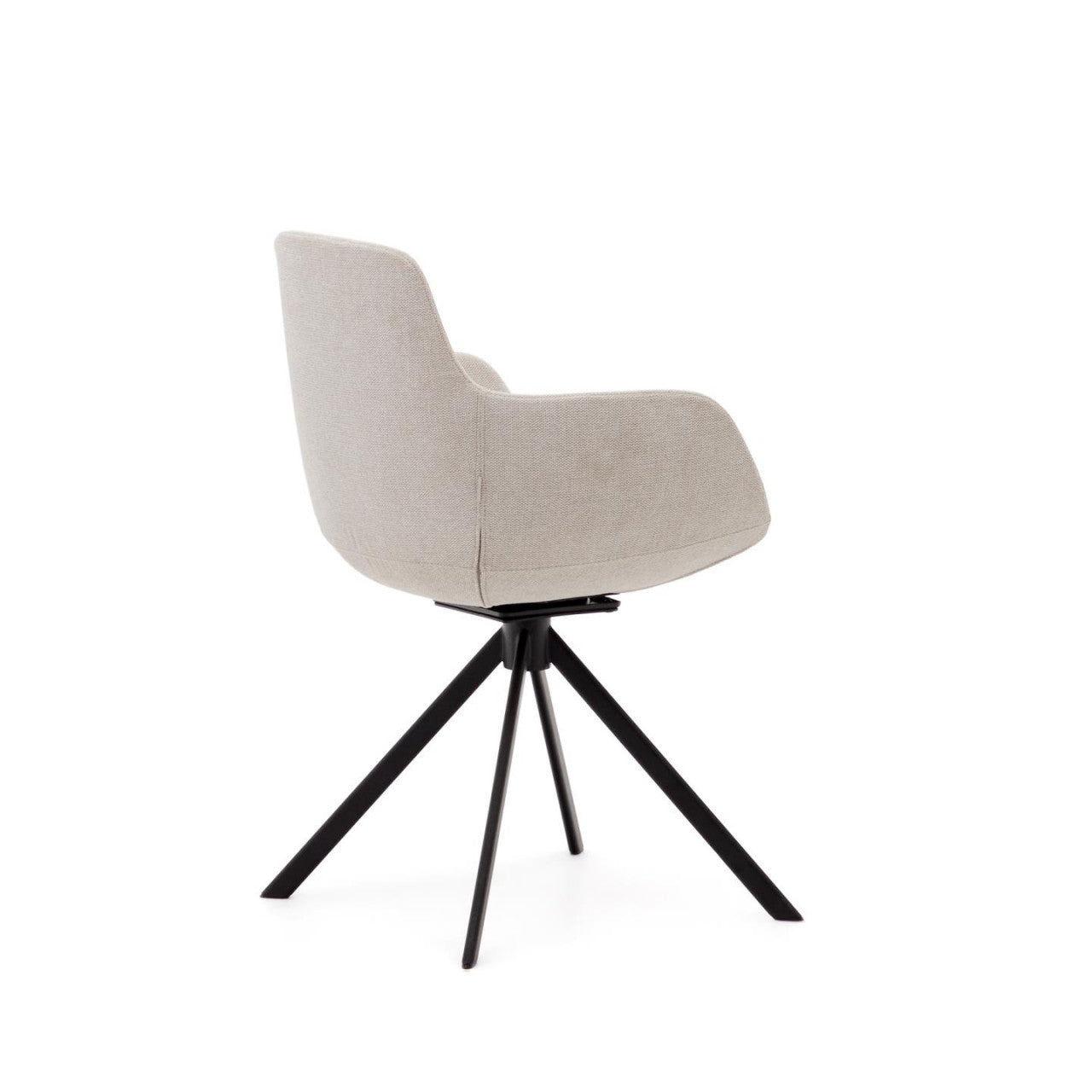 Scaun dining bej din piele ecologica Tissiana Kave Home
