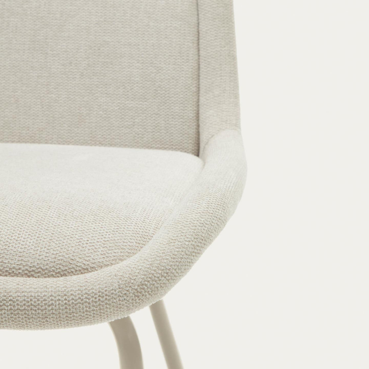 Scaun dining bej din textil Aimin Kave Home