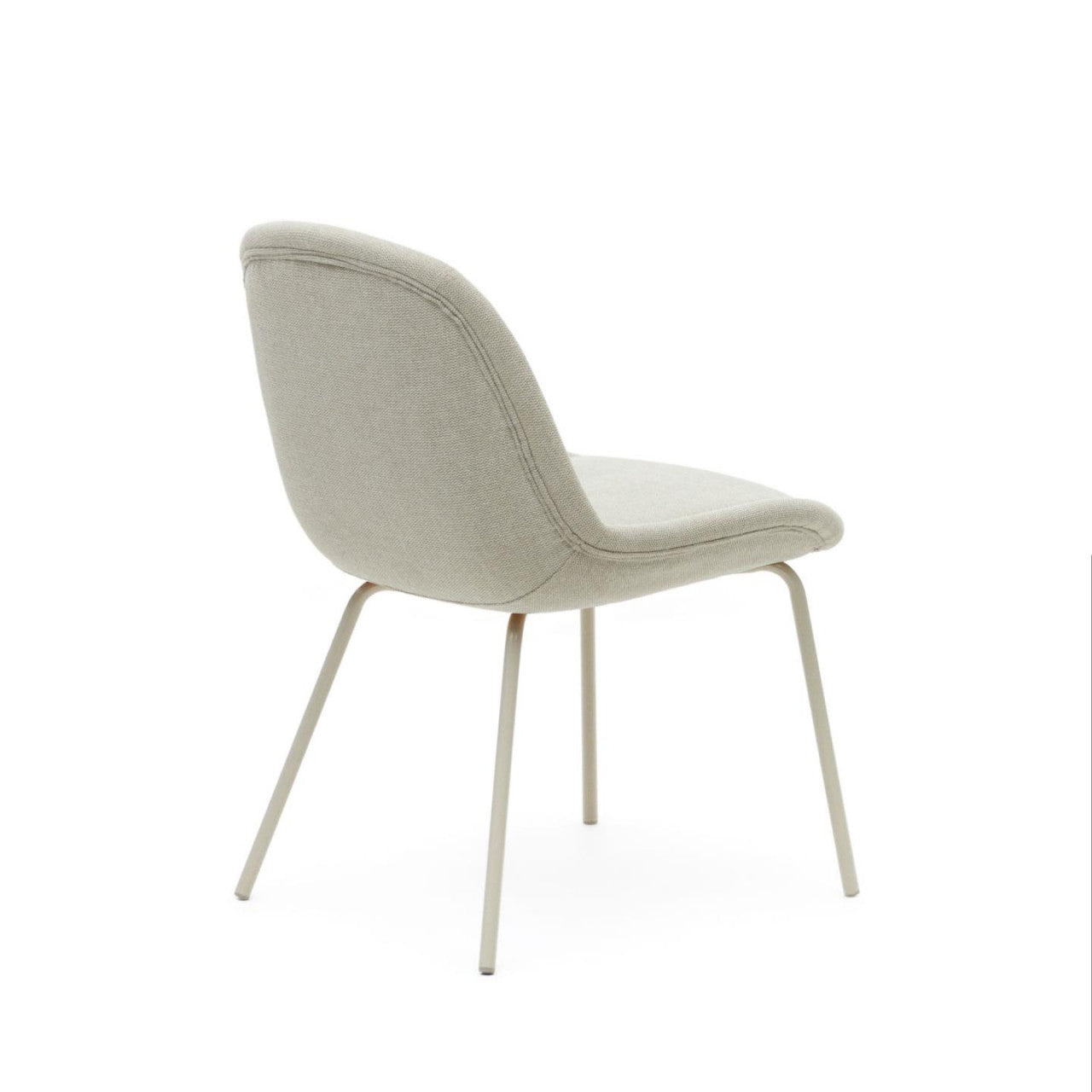 Scaun dining bej din textil Aimin Kave Home