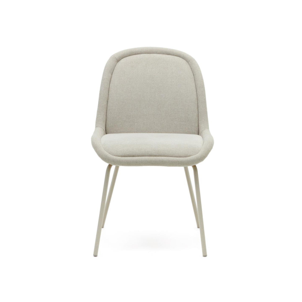 Scaun dining bej din textil Aimin Kave Home