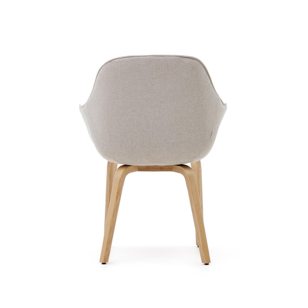 Scaun dining bej din textil Aleli Kave Home