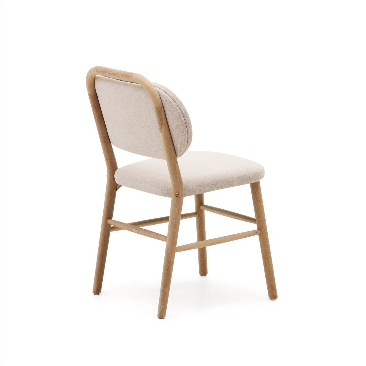 Scaun dining bej din textil Helda Kave Home