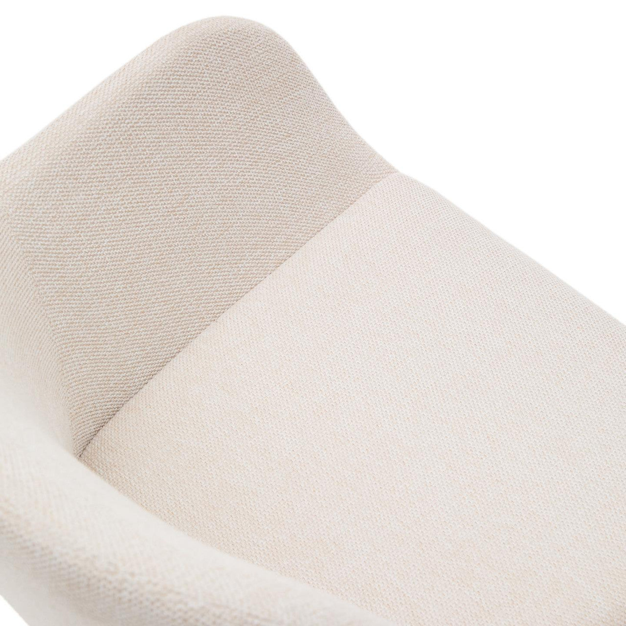 Scaun dining bej din textil Konna Kave Home