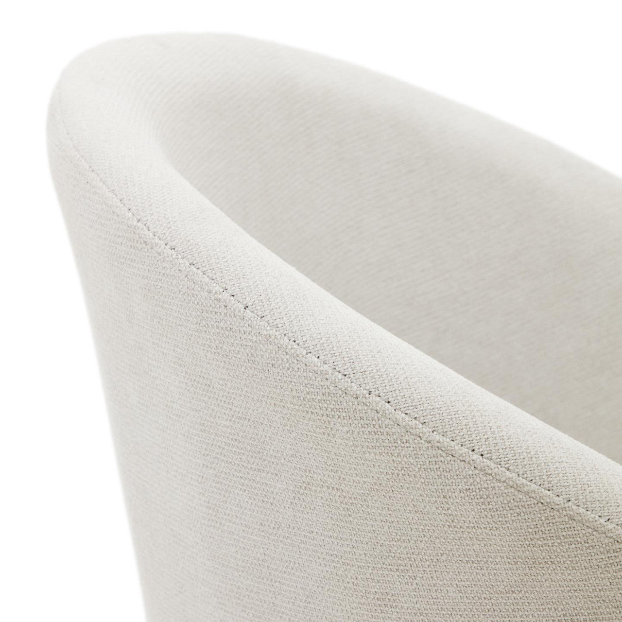 Scaun dining bej din textil Marvin Shearling Kave Home