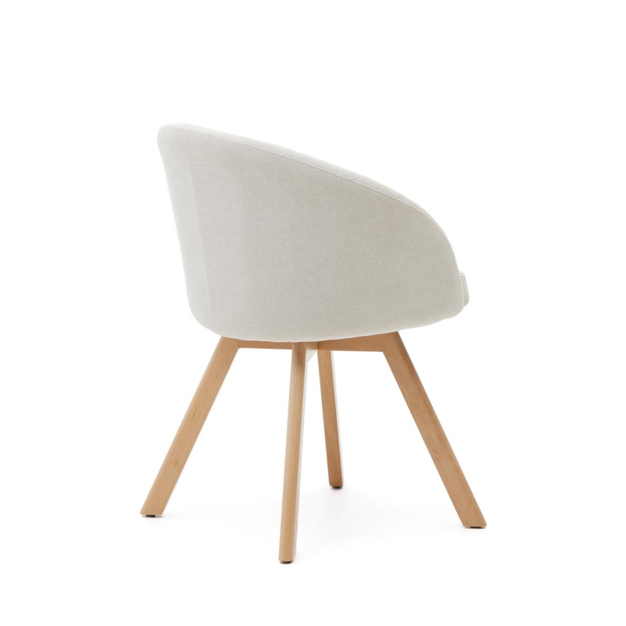 Scaun dining bej din textil Marvin Shearling Kave Home