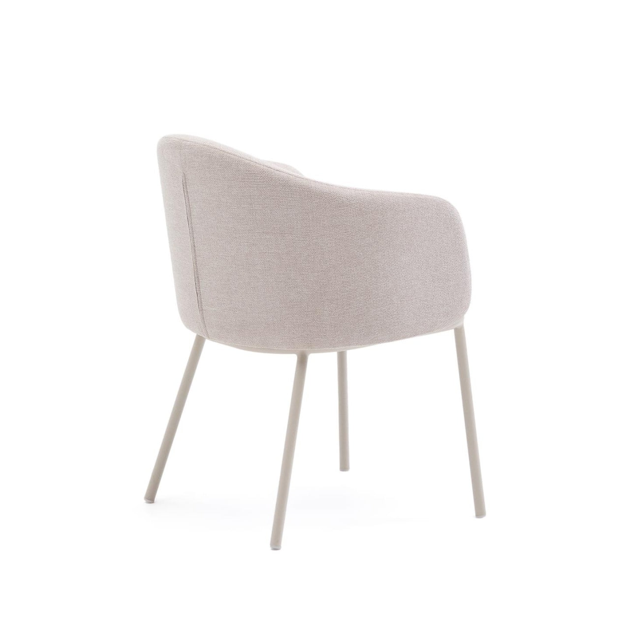 Scaun dining bej din textil Minda Kave Home