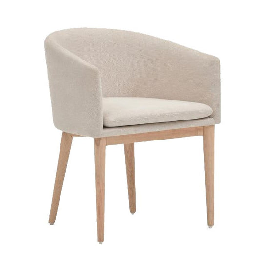 Scaun dining bej din textil n Harlan Kave Home