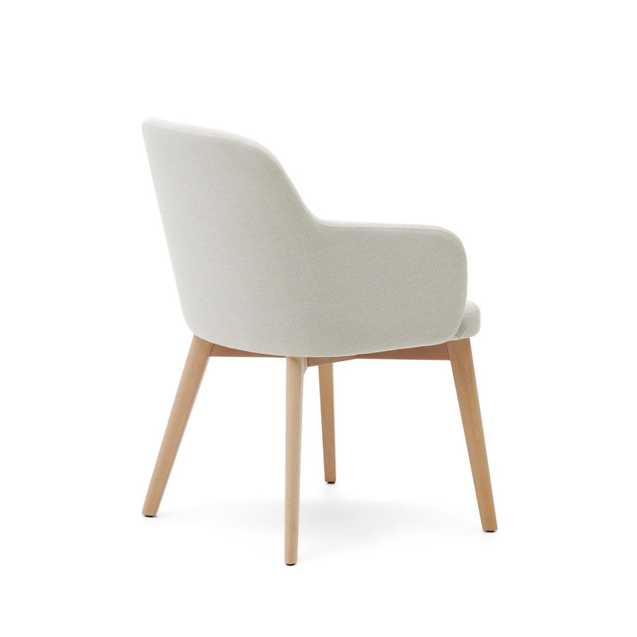 Scaun dining bej din textil Nelida Kave Home