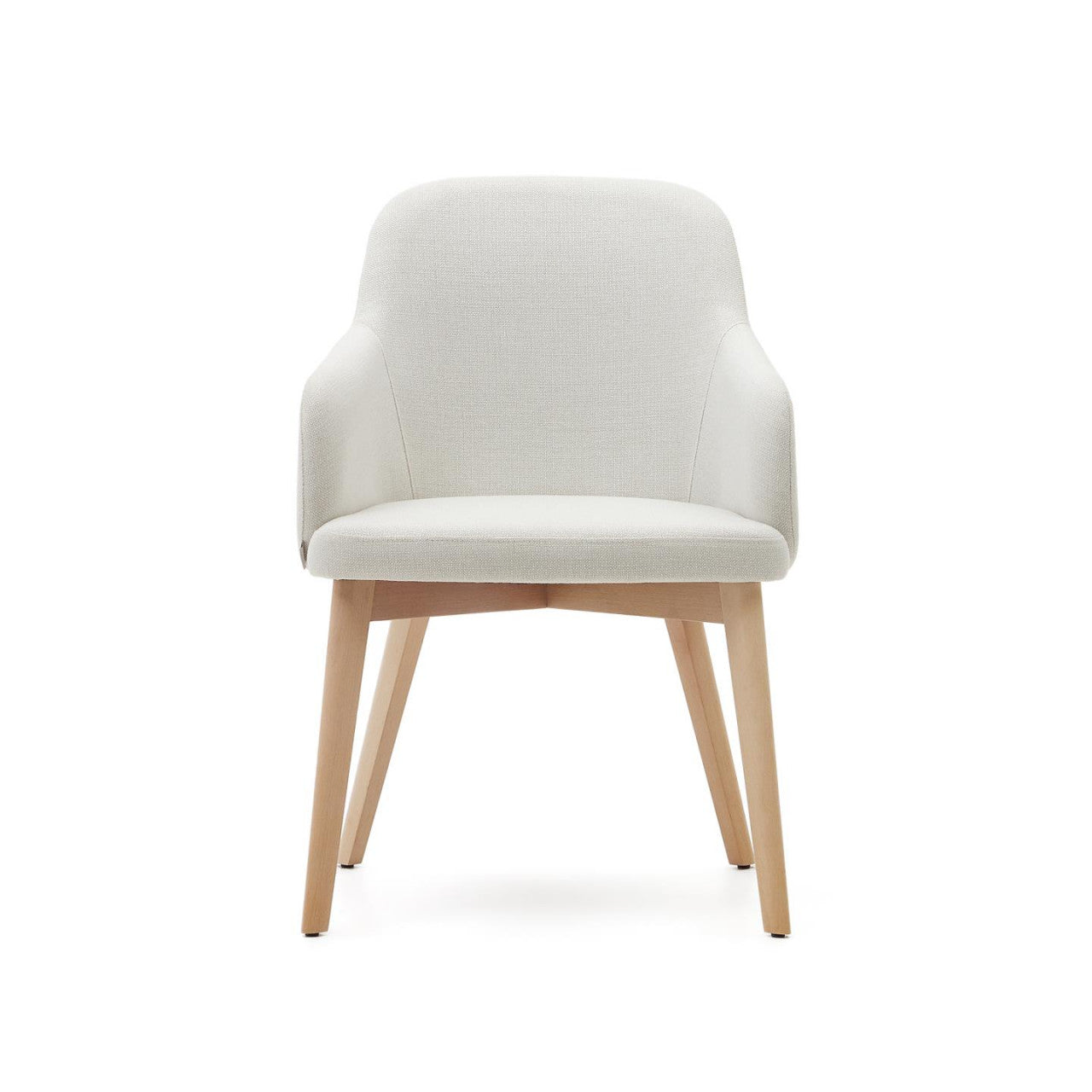 Scaun dining bej din textil Nelida Kave Home