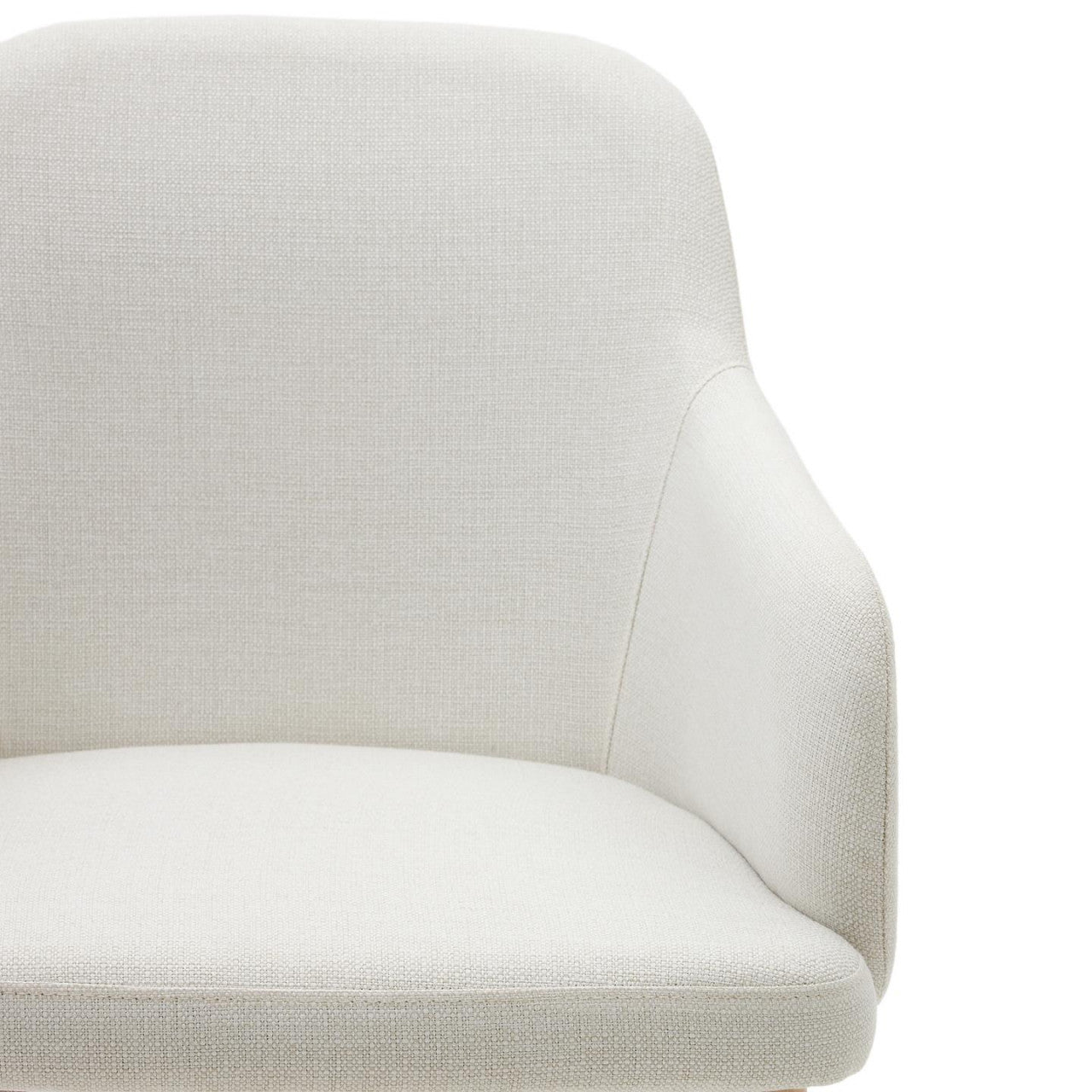 Scaun dining bej din textil Nelida Kave Home
