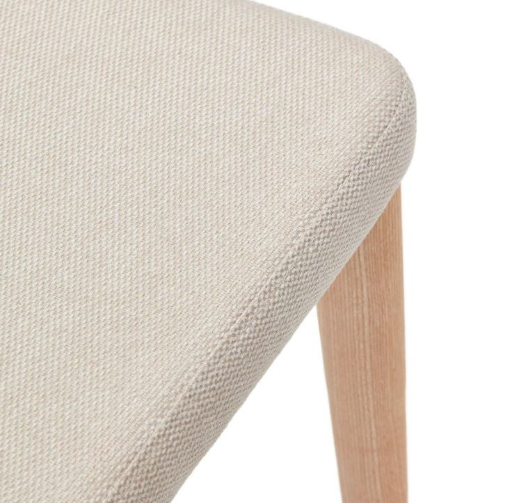 Scaun dining bej din textil Rosie Kave Home