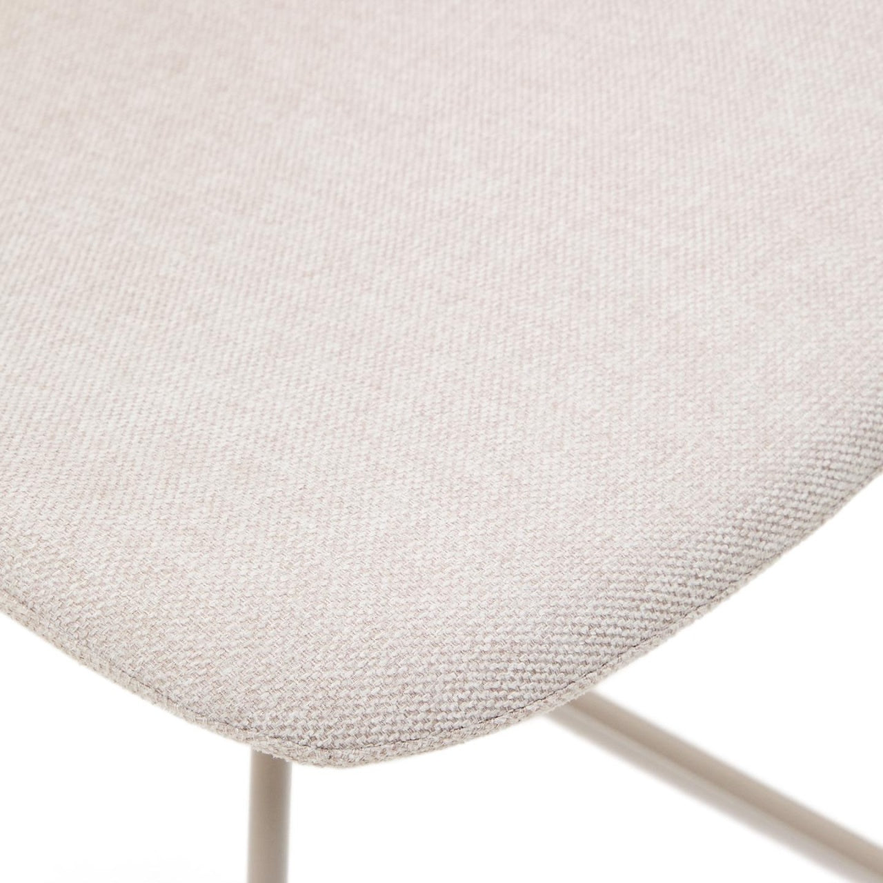 Scaun dining bej din textil Zahara Kave Home