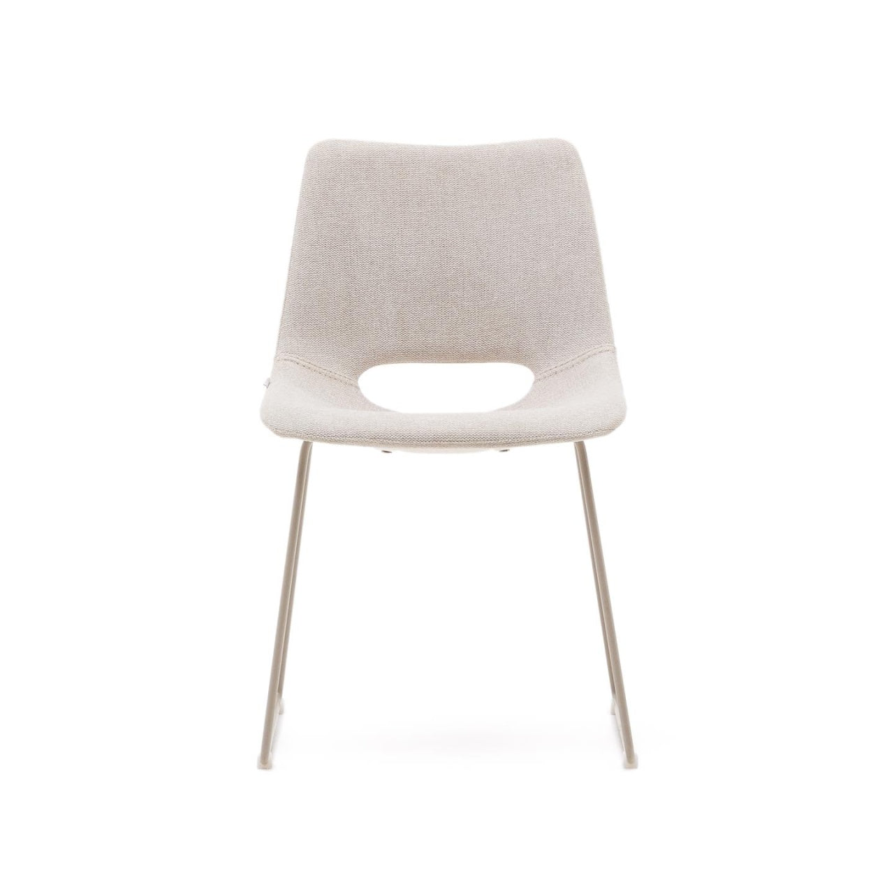 Scaun dining bej din textil Zahara Kave Home