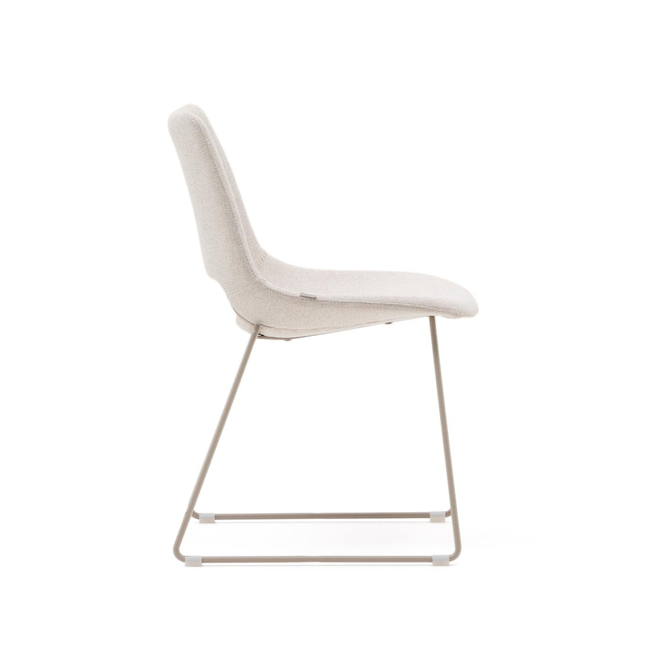 Scaun dining bej din textil Zahara Kave Home