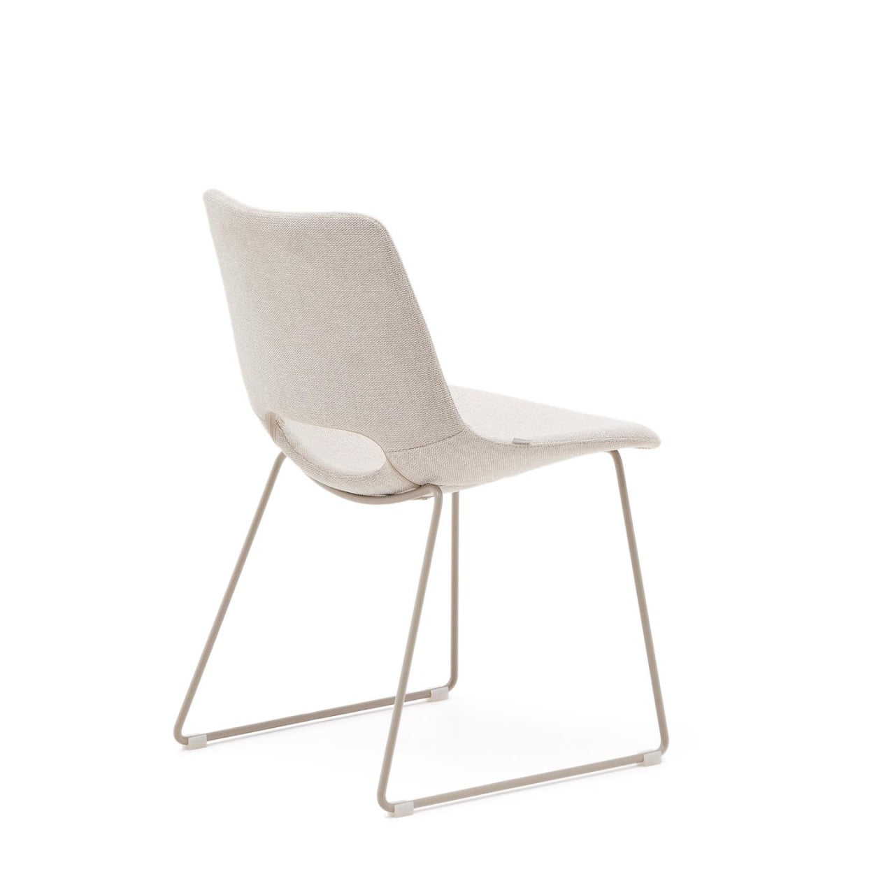 Scaun dining bej din textil Zahara Kave Home