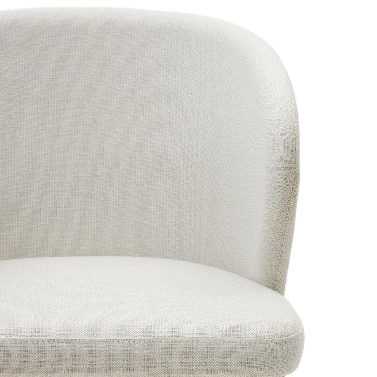 Scaun dining bej/maro deschis din textil Darice Kave Home