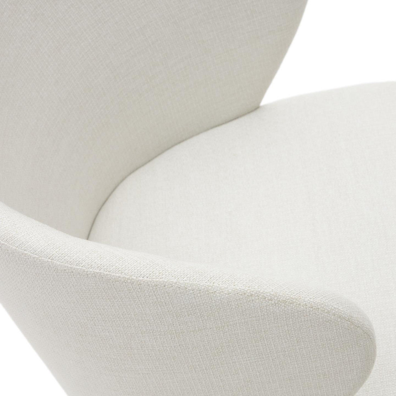 Scaun dining bej/maro deschis din textil Darice Kave Home