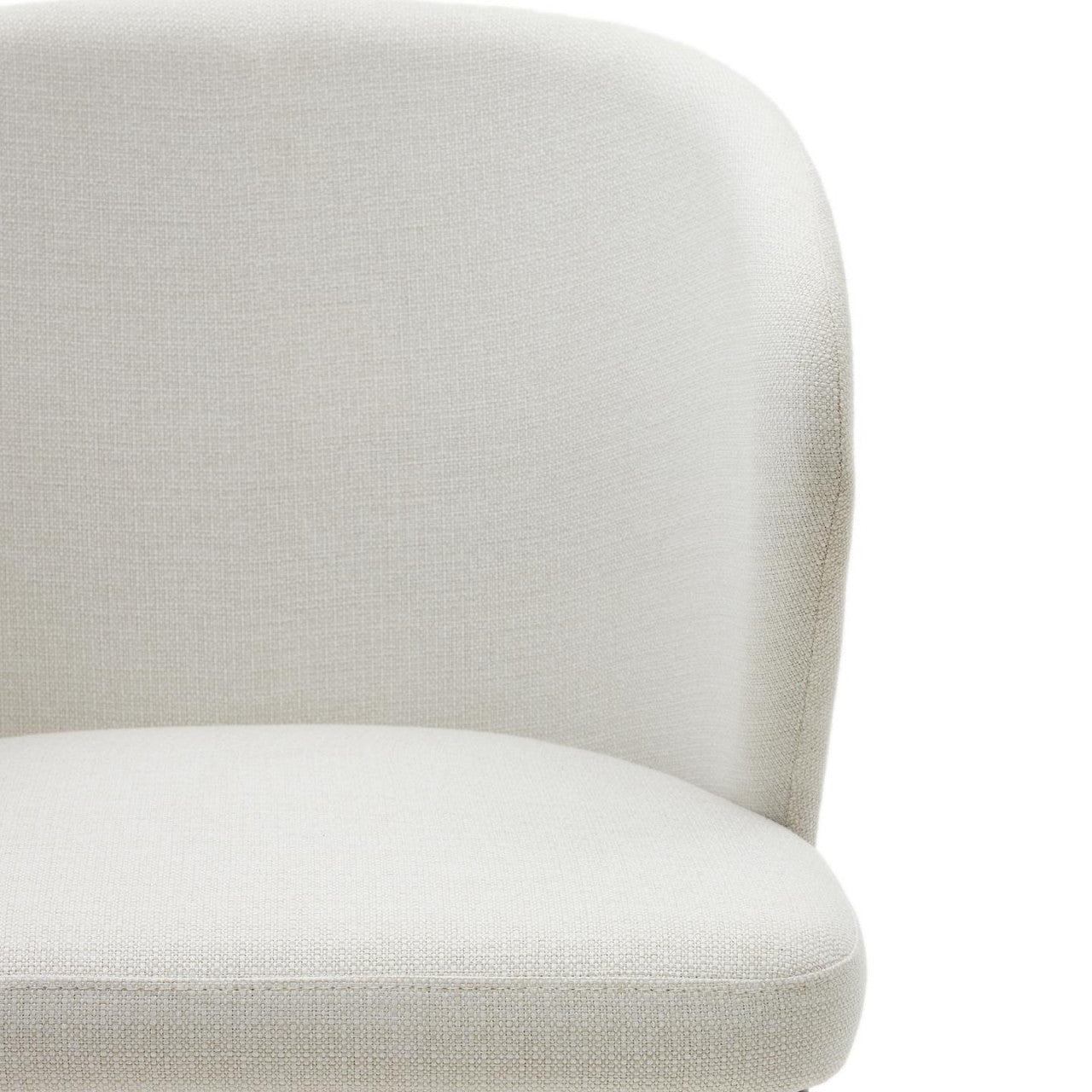 Scaun dining bej/maro inchis din textil Darice Kave Home
