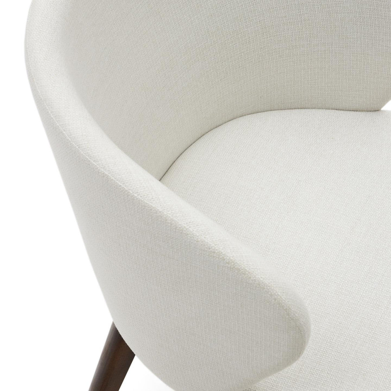 Scaun dining bej/maro inchis din textil Darice Kave Home