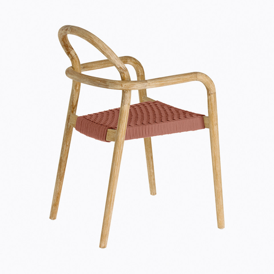 Scaun dining exterior maro din lemn Sheryl Kave Home