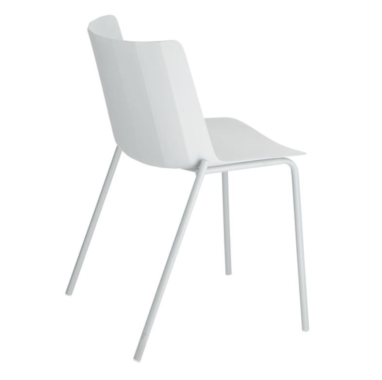 Scaun dining gri din metal Hannia Kave Home