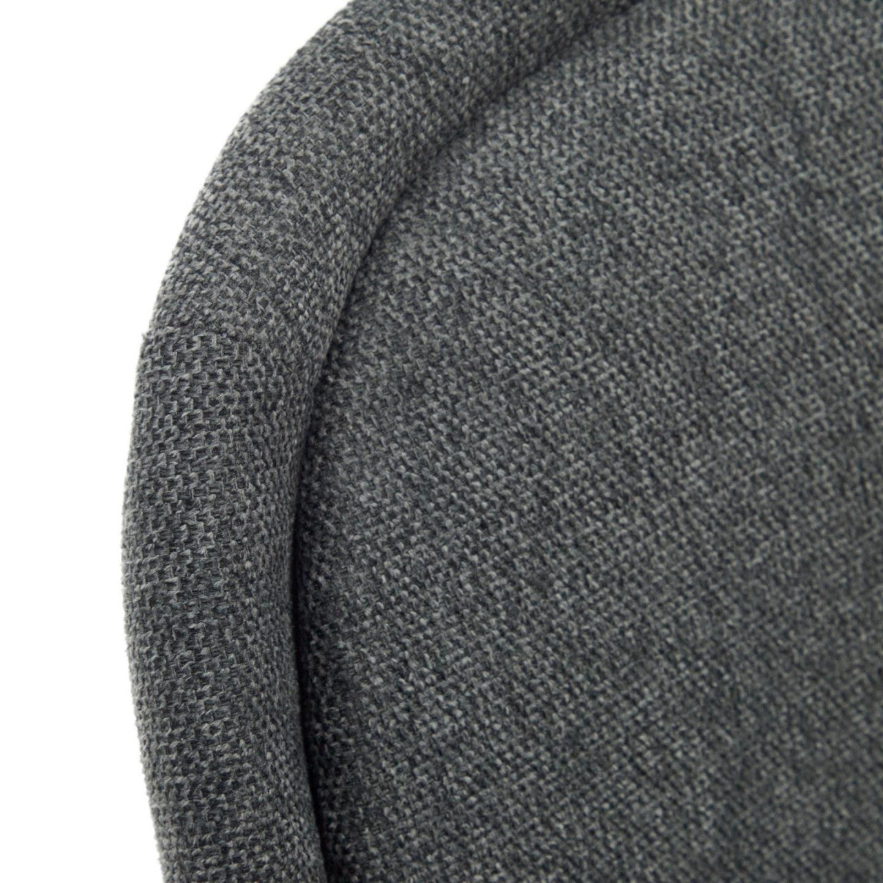 Scaun dining gri din textil Aimin Chenille Kave Home