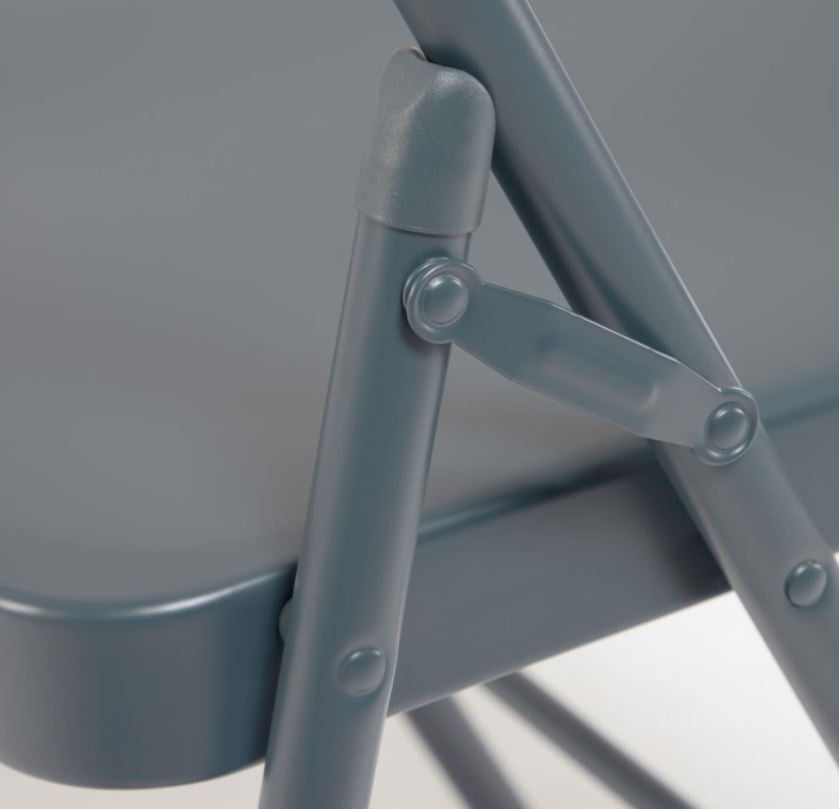 Scaun dining gri inchis din metal Aidana Kave Home