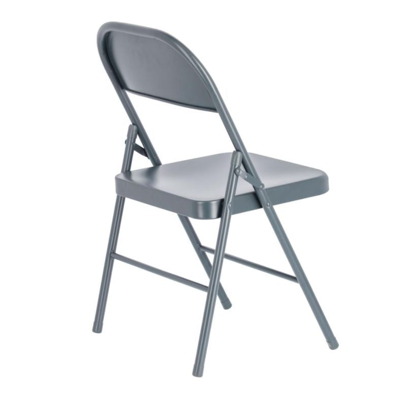 Scaun dining gri inchis din metal Aidana Kave Home