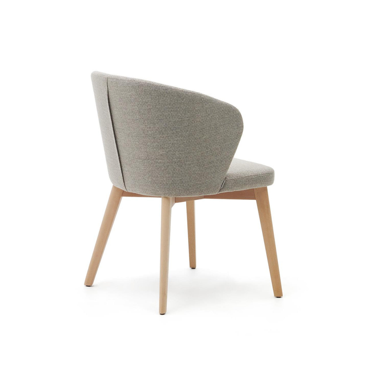 Scaun dining gri/maro deschis din textil Darice Kave Home