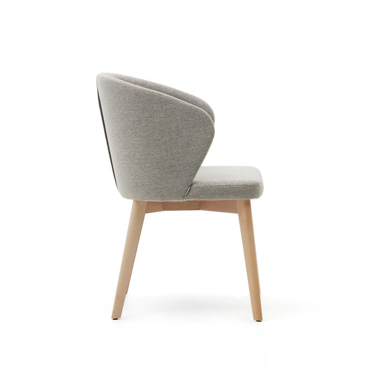 Scaun dining gri/maro deschis din textil Darice Kave Home