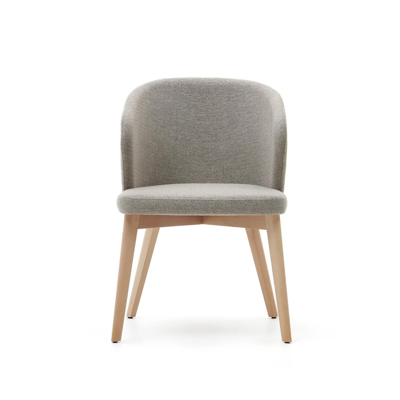 Scaun dining gri/maro deschis din textil Darice Kave Home