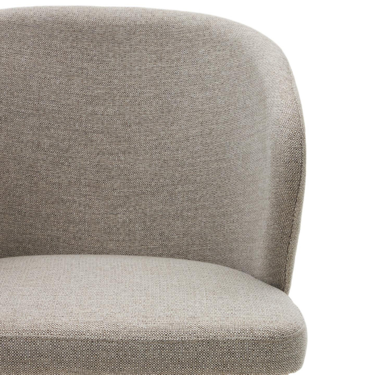 Scaun dining gri/maro deschis din textil Darice Kave Home