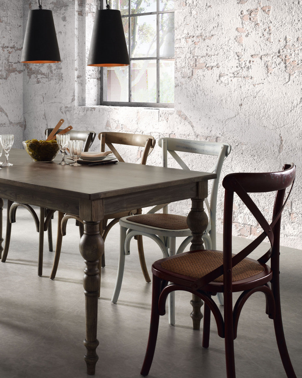Scaun dining maro deschis din lemn Alsie Kave Home