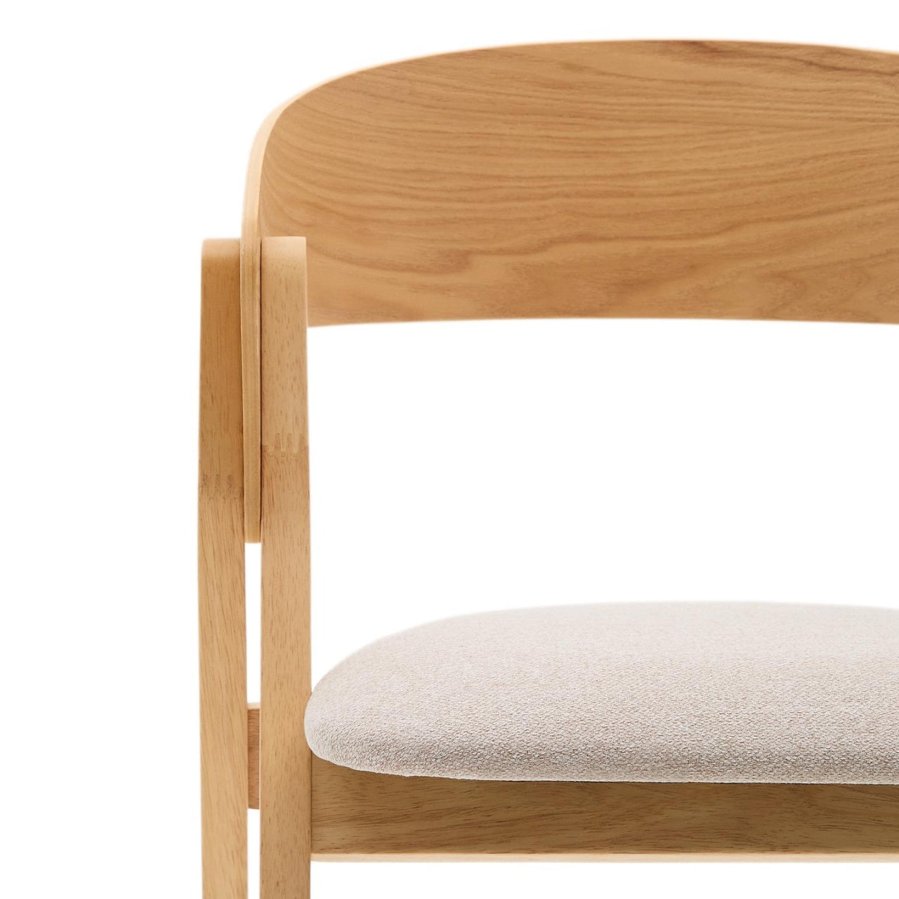 Scaun dining maro deschis din lemn Godia Kave Home