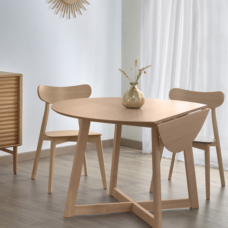 Scaun dining maro deschis din lemn Safina Kave Home