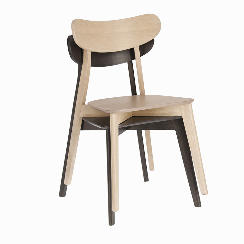 Scaun dining maro deschis din lemn Safina Kave Home