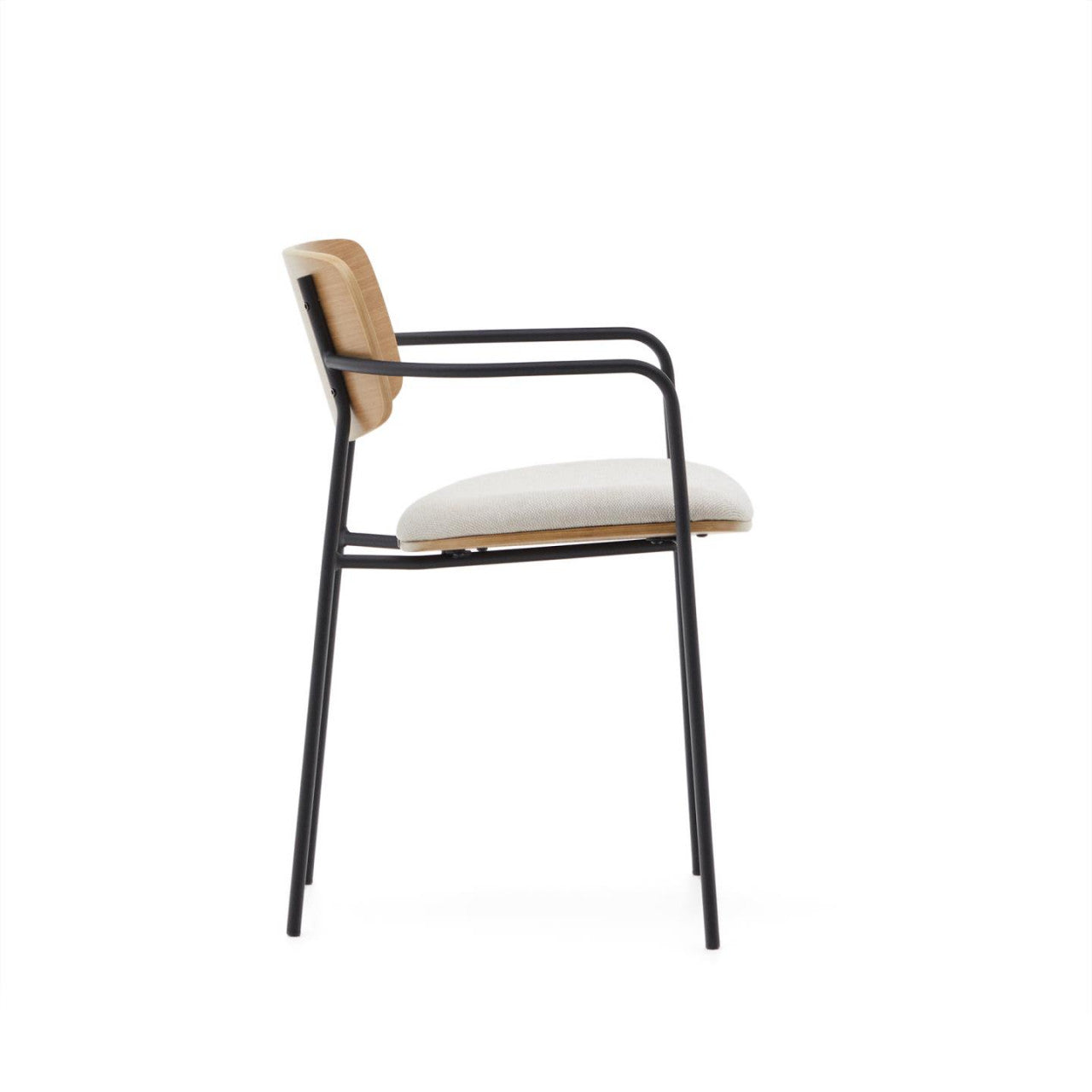 Scaun dining maro deschis din textil Maureen Kave Home