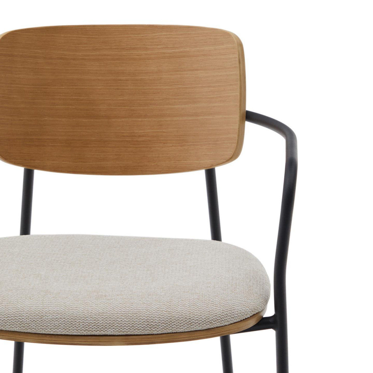 Scaun dining maro deschis din textil Maureen Kave Home