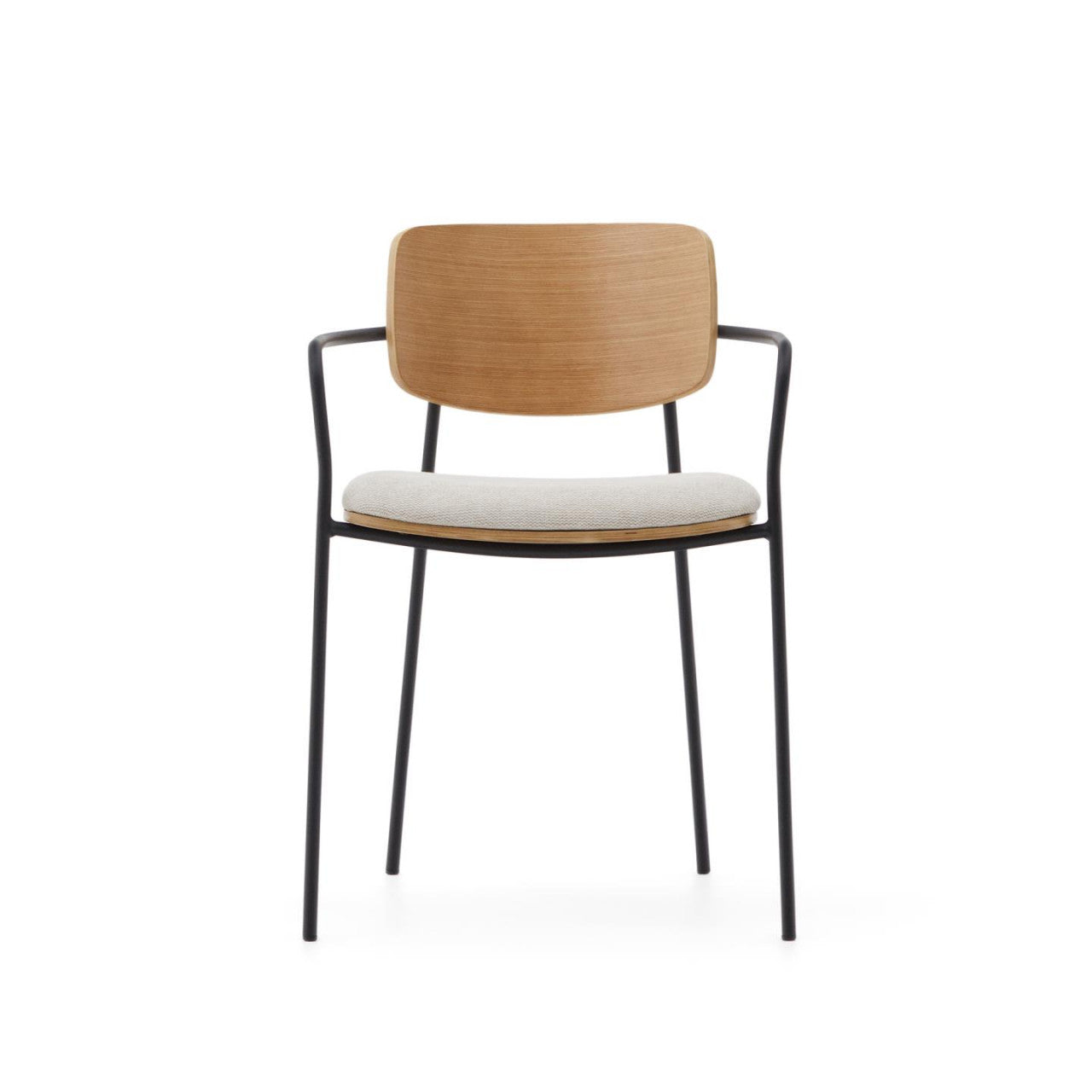 Scaun dining maro deschis din textil Maureen Kave Home