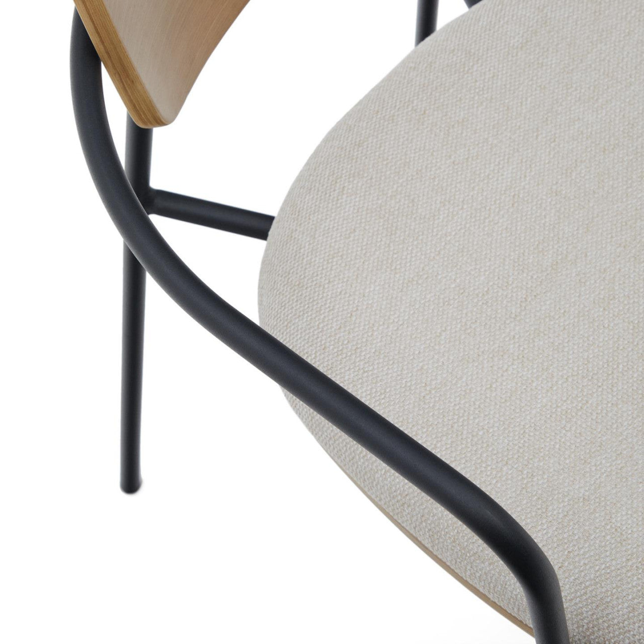 Scaun dining maro deschis din textil Maureen Kave Home
