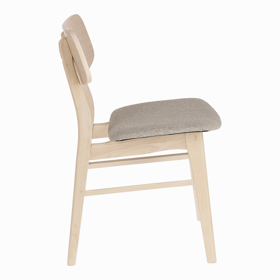 Scaun dining maro deschis din textil Selia Kave Home