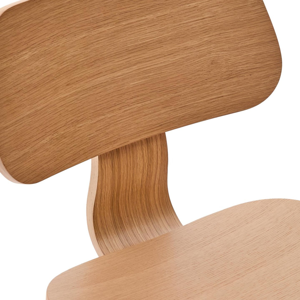 Scaun dining maro din lemn Gena Oak Kave Home