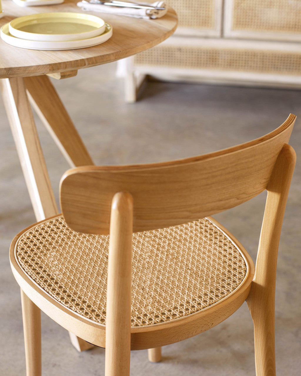 Scaun dining maro din lemn Romane Kave Home