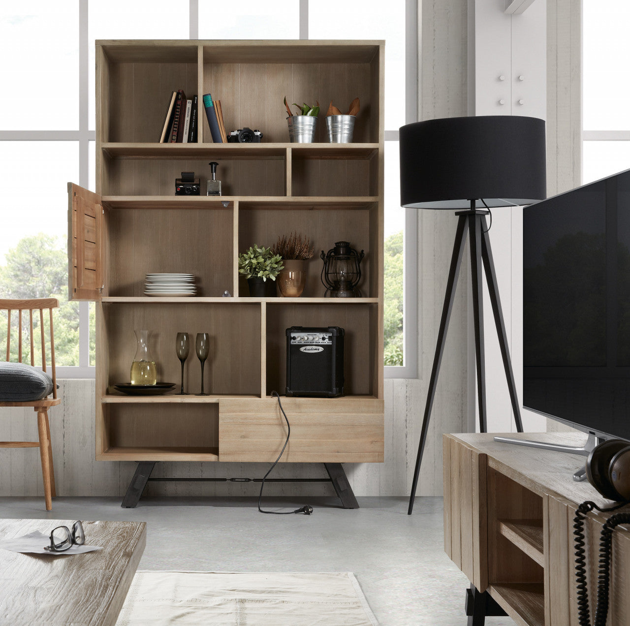 Scaun dining maro din lemn Tressia Style Kave Home