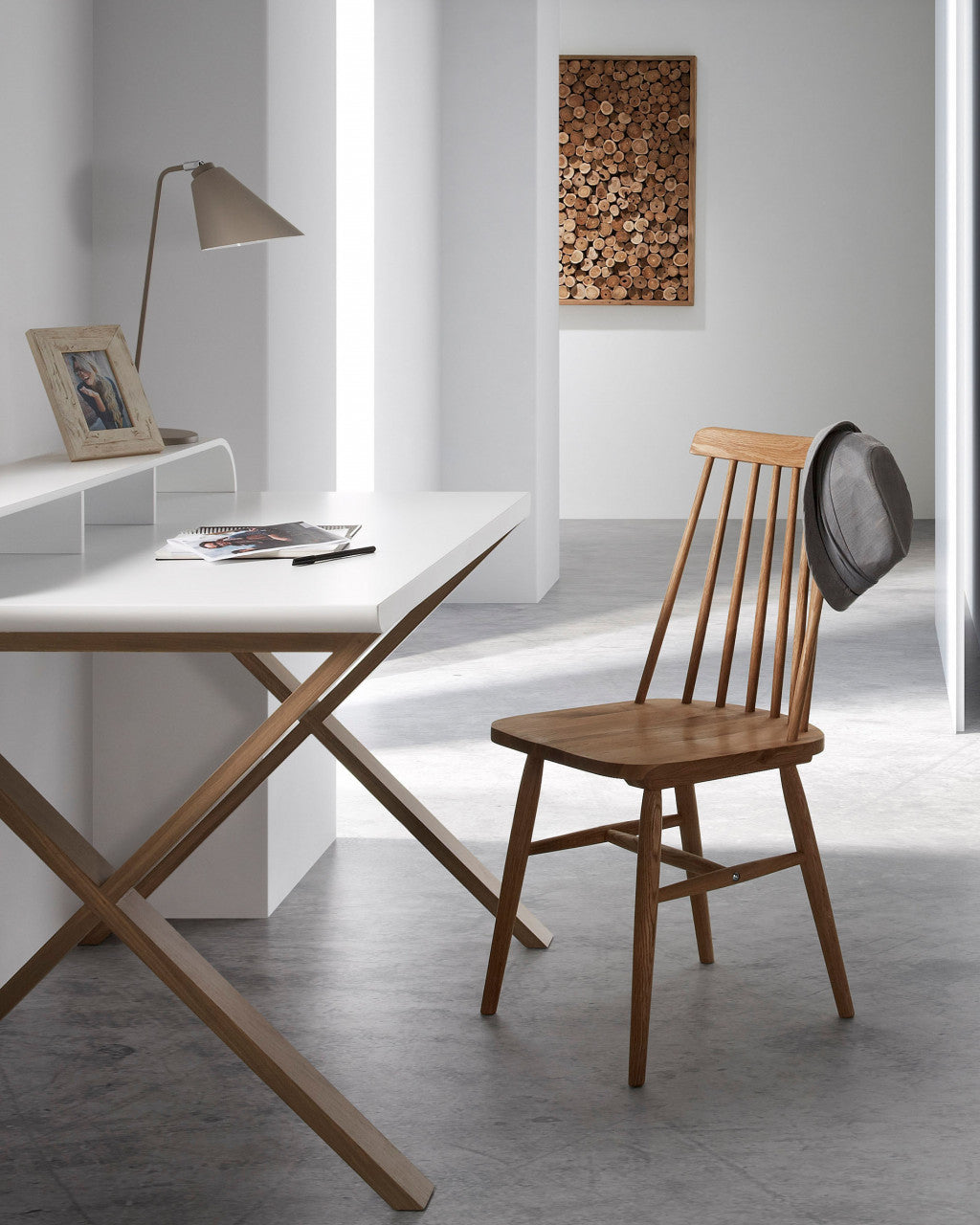 Scaun dining maro din lemn Tressia Style Kave Home
