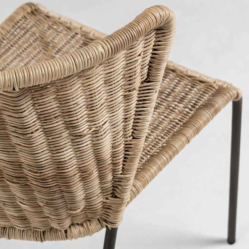 Scaun dining maro din metal Fantine Kave Home
