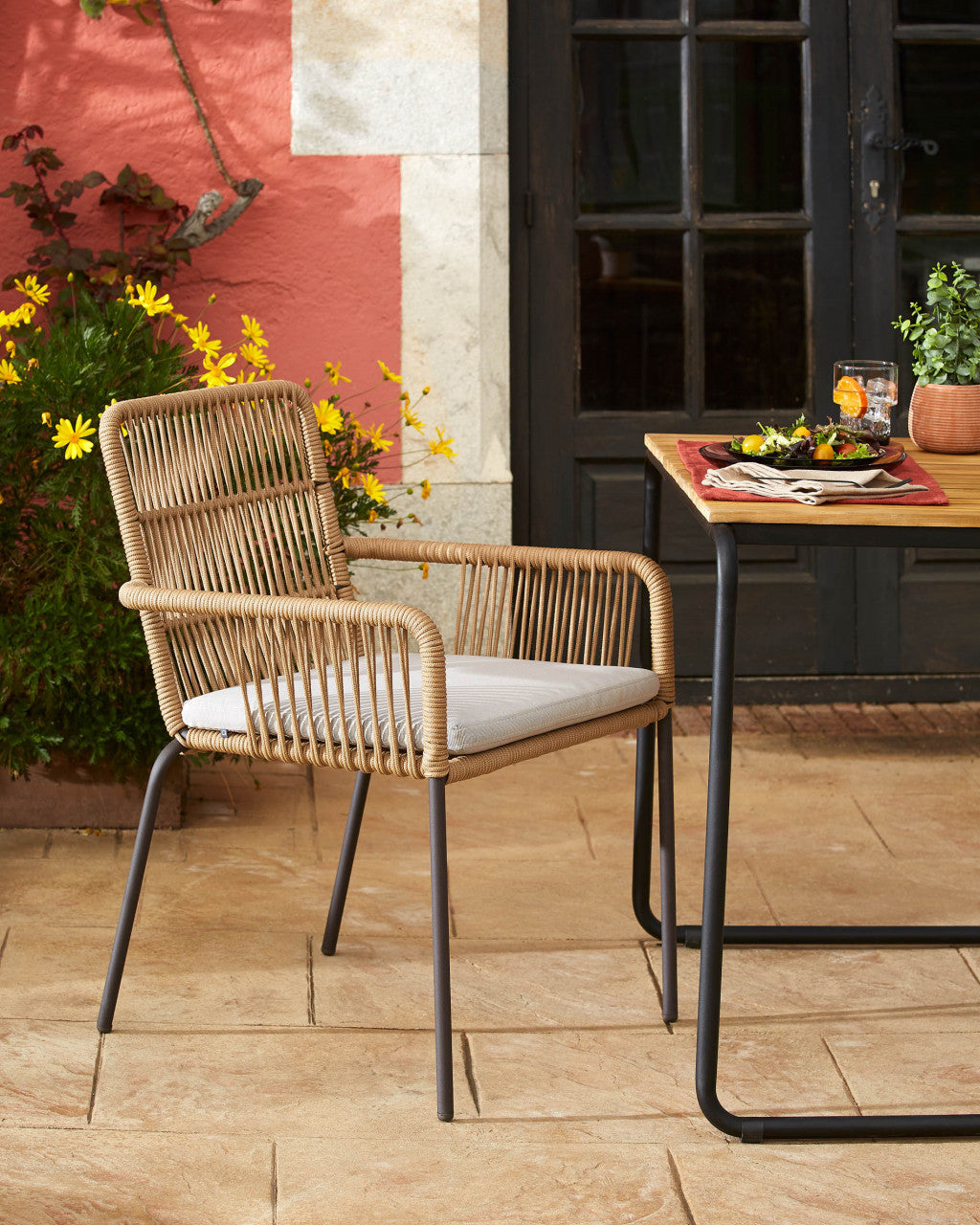 Scaun dining maro din metal Samanta Kave Home